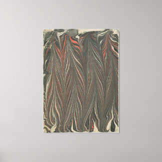 Marmorpapier (zurückgezogener Kamm) キャンバスプリント