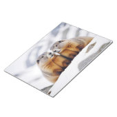 Marmot Animal Nature Wildlife Affection Caring ノートパッド (アングル)