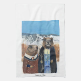 Marmot Tea Towel (American Gothic) キッチンタオル