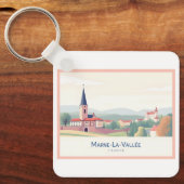 Marne-La-Vallée France Pastel Travel キーホルダー (正面)