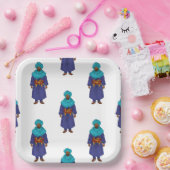 Marocain Touareg Man Motif ペーパープレート (パーティー)