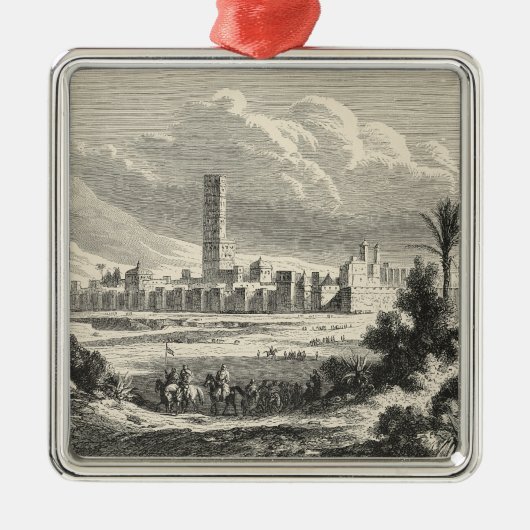 Marocco: アフリカの1860年代 メタルオーナメント (正面)