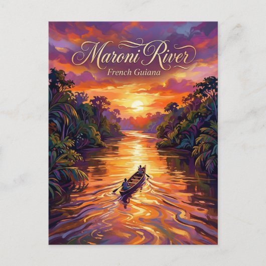 Maroni River French Guiana ポストカード (正面)