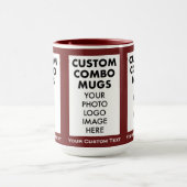 Maroon 4:6 Frame 3 x Photo Text Large Custom Combo マグカップ (中央)