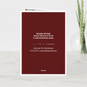 Maroon 4-Photoおもしろいボックス卒業招待状 招待状 (裏面)