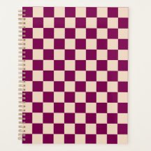 Maroon and beige checkerboard pattern