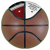 Maroon and White, PHOTO Basketball with Name バスケットボール (右)