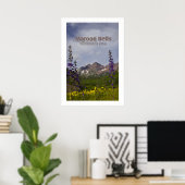 Maroon Bells Floral - poster ポスター (ホームオフィス)