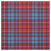 Maroon Blue Red Plaid Tartan Design  ファブリック (見本)