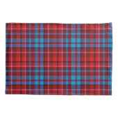 Maroon Blue Red Plaid Tartan Design  枕カバー (裏面)