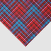 Maroon Blue Red Plaid Tartan Design  薄葉紙 (詳細)