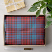 Maroon Blue Red Plaid Tartan Design  薄葉紙 (ギフト)