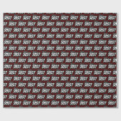 Maroon Bold Brush Class of 2027 Wrapping Paper ラッピングペーパー (フラット)
