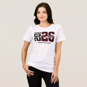 Maroon Congrats Graduation トライブレンドTシャツ (正面全面)