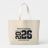 Maroon Congrats Graduation  ラージトートバッグ (裏面)