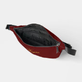 Maroon Fanny Pack Featuring Your Custom Name ファニーパック (見開き)