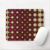 Maroon Floral mouse pad マウスパッド (マウス)