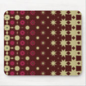 Maroon Floral mouse pad マウスパッド (正面)