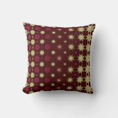Maroon floral Stylish design pillow クッション (正面)