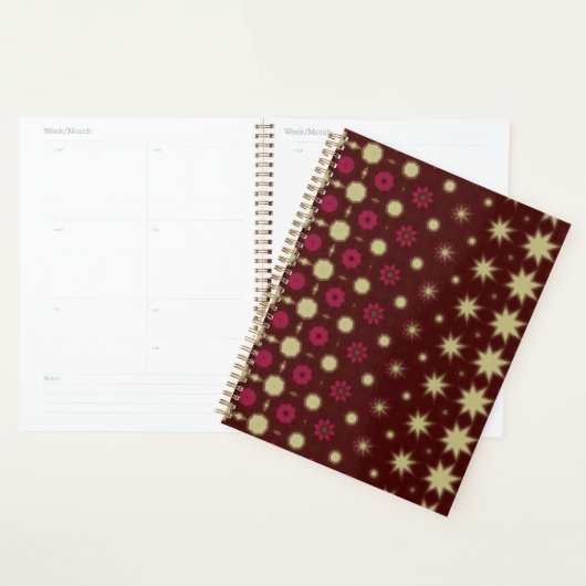 Maroon Geometric design planner プランナー手帳 (ディスプレー)