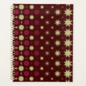Maroon Geometric design planner プランナー手帳 (正面)