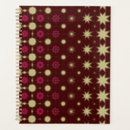 Maroon Geometric design planner プランナー手帳