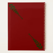 Maroon Geometric design planner プランナー手帳 (裏面)