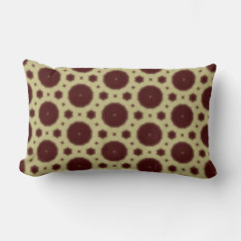 Maroon geometric motif throw pillow ランバークッション