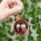 Maroon Gold Basketball Player Photo キーホルダー (手)