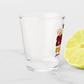 Maroon Gold Class of 2026 Custom Graduation Party ショットグラス (左)