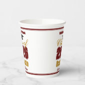 Maroon Gold Class of 2026 Graduation Party 紙コップ (左)