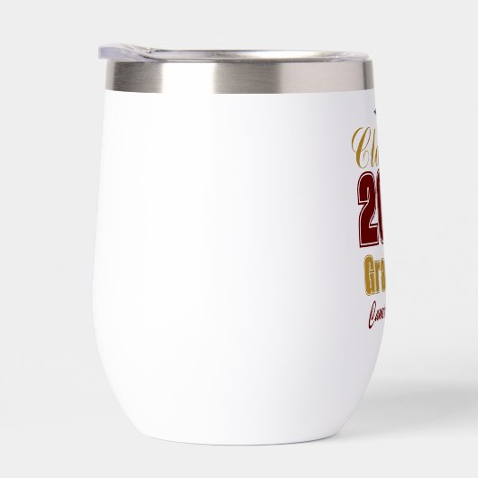 Maroon Gold Customized Class of 2026 Graduation (右面)