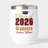 Maroon Gold Customized Class of 2026 Graduation (正面)