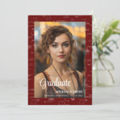 Maroon Math Photo College Graduate 案内状 (スタンド正面)