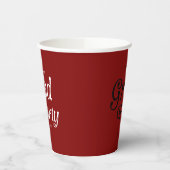 Maroon Minimal Retro Graduation Paper Cups 紙コップ (左)
