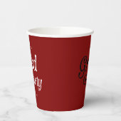 Maroon Minimal Retro Graduation Paper Cups 紙コップ (左)