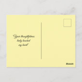 Maroon Modern Thank You Card ポストカード (裏面)