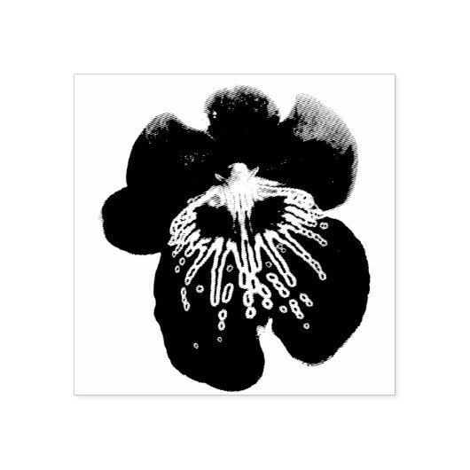 Maroon Orchids II Elegant Floral ラバースタンプ (インプリント)