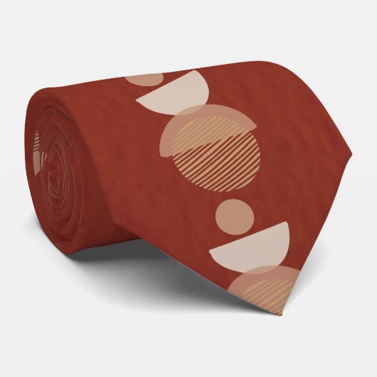 Maroon Patterned Neck Tie ネクタイ (ロール)