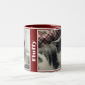 Maroon Pet Photos and Names  ツートーンマグカップ (中央)