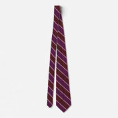 Maroon Red, Magenta And Pink Diagonal Stripes  ネクタイ (裏面)
