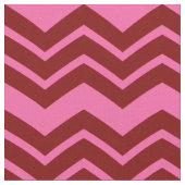 Maroon Red Pink Chevron Zigzag Design  ファブリック (クローズアップ)