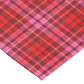 Maroon Red Pink Plaid Tartan Design  テーブルクロス (アングル)