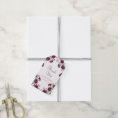 Maroon Rose Wedding ギフトタグ (より糸付き)