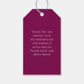 Maroon Rose Wedding ギフトタグ (裏面)