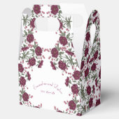 Maroon Rose Wedding フェイバーボックス (オープン)