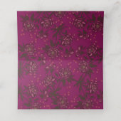 Maroon Rose Wedding プレイスカード (内部開封)