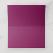 Maroon Rose Wedding プレイスカード (内部開封)