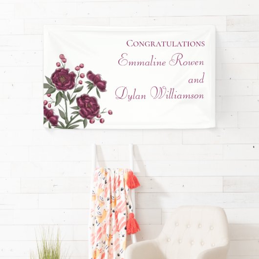 Maroon Rose Wedding 横断幕 (インサイチュ)