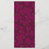 Maroon Rose Wedding Menus メニュー (裏面)